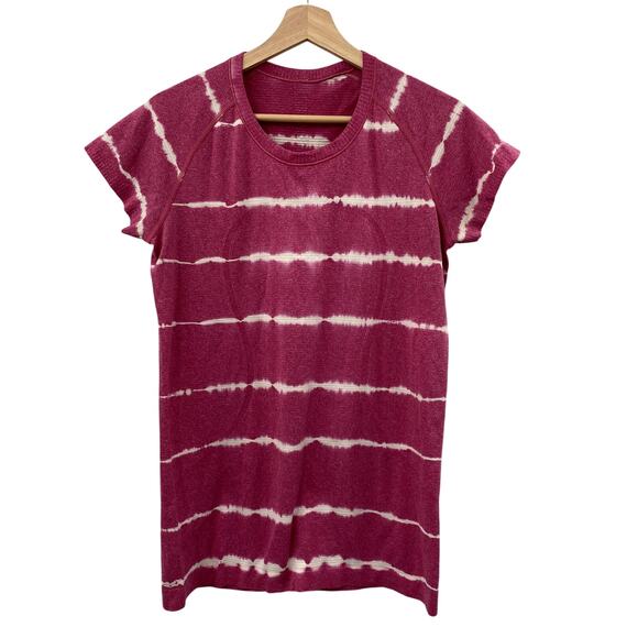 Lululemon pink tie dye swiftly seamless tee - Picture 2 of 5